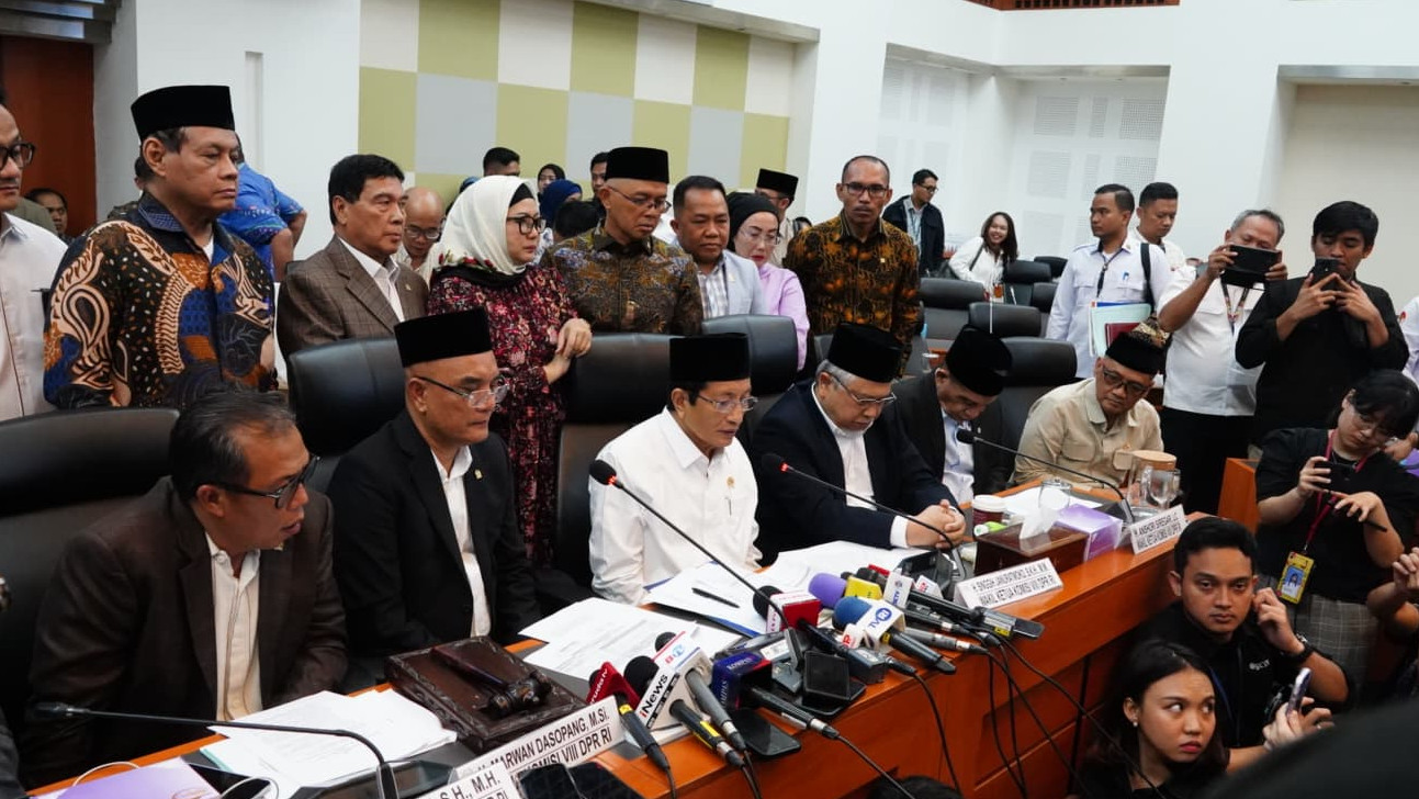 konferensi pers kemenag dan dpr