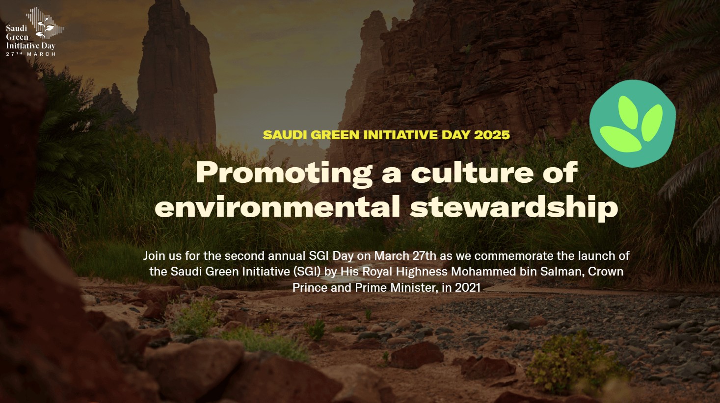 header, Saudi Green Initiative Day 2025 (Sumber sgiday.com)