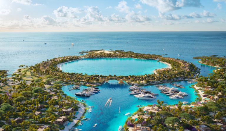 Gambar 1. Pulau Laheq jadi pulau tempat tinggal yang dikelilingi pantai pasir putih, terumbu karang, dan laguna yang tenang (Sumber Arab News)