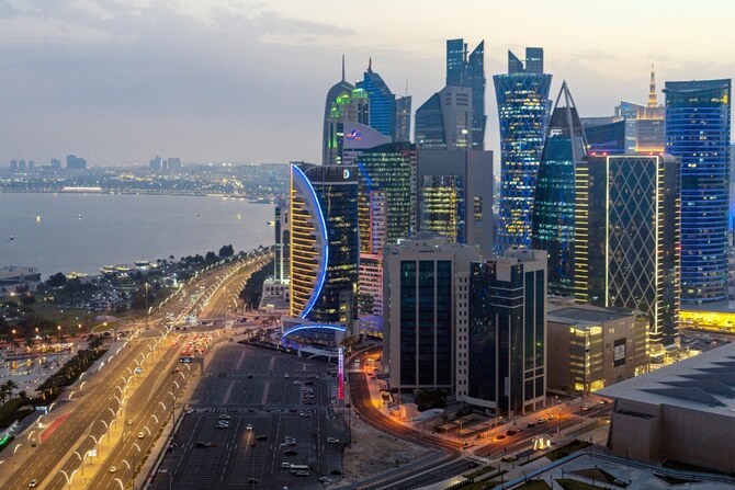 Doha,,Qatar,-,June,26,,2024:,The,Panoramic,Skyline,Of