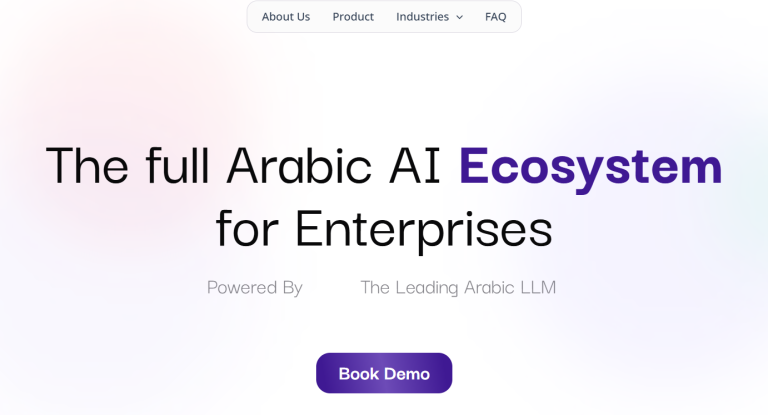 Gambar 1. Tampilan Website Arabic.ai