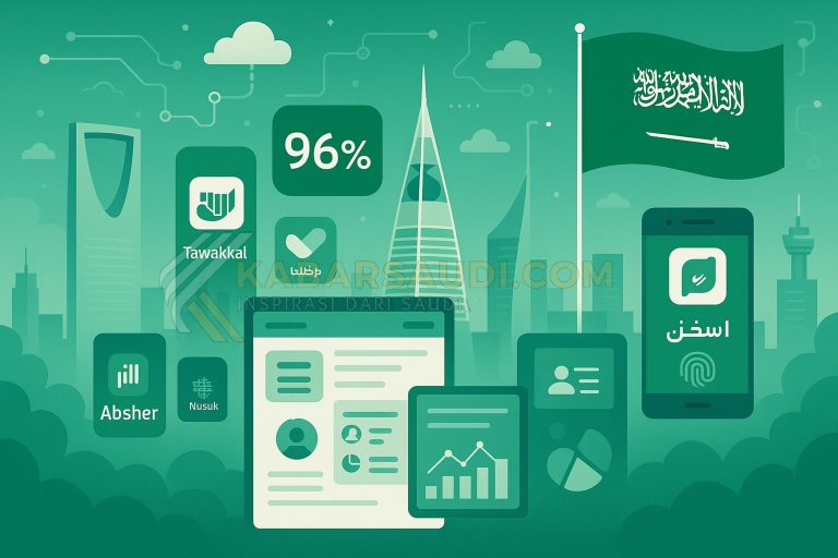 header, Ilustrasi Kemajuan e-Government Arab Saudi