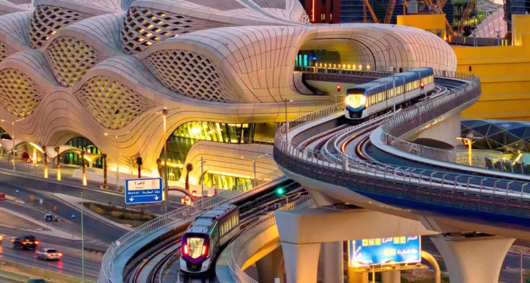 header, Stasiun Riyadh Metro di Financial District, Riyadh (Sumber Saudi Standard)