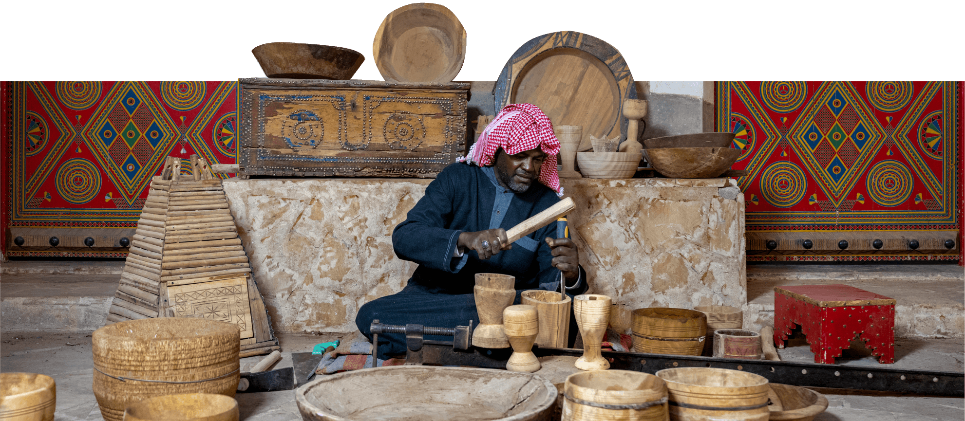 header, Ilustrasi Kerajinan Tangan Warisan Arab Saudi (Sumber Ministry of Culture)