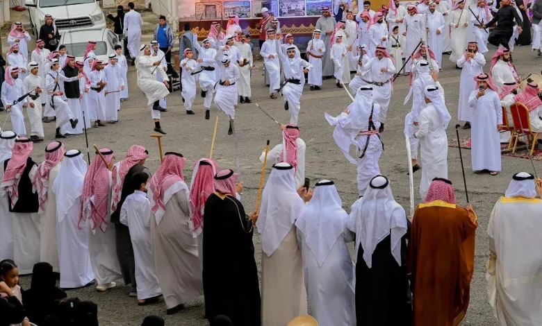 header, Perayaan Pembukaan Pasar Sejarah Raghadan (Sumber Arab News)