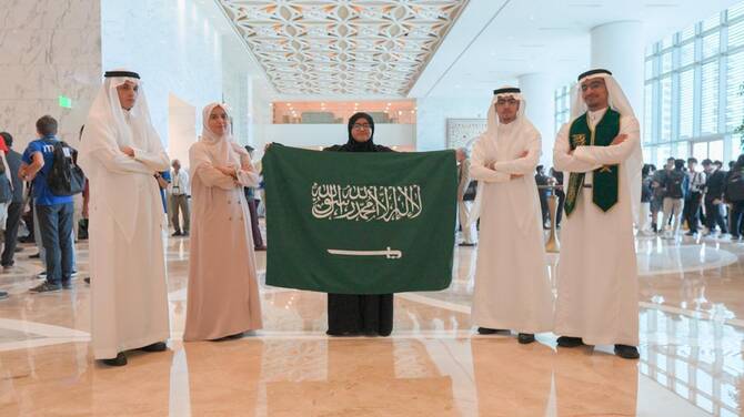 header, Tim Arab Saudi dalam Olimpiade Astronomi dan Astrofisika di Mumbai 12 Agustus 2025 (Sumber Arab News)