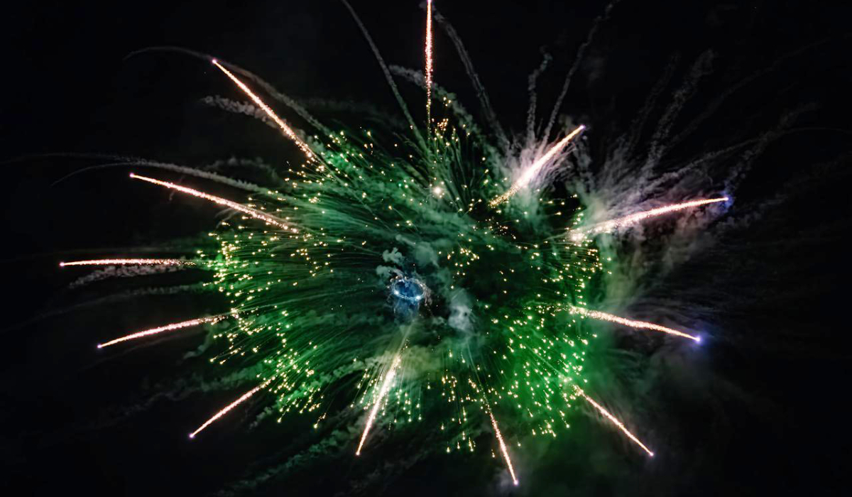 header, The Saudi Aviation Club Mendapatkan Guinness World Record untuk Jumlah Kembang Api Terbanyak yang Diluncurkan dari Helikopter (Sumber Arab News)