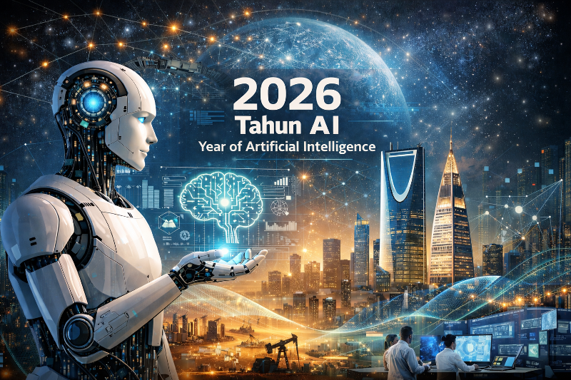 header, Ilustrasi Arab Saudi Tetapkan Tahun 2026 sebagai Tahun Artificial Intelligence