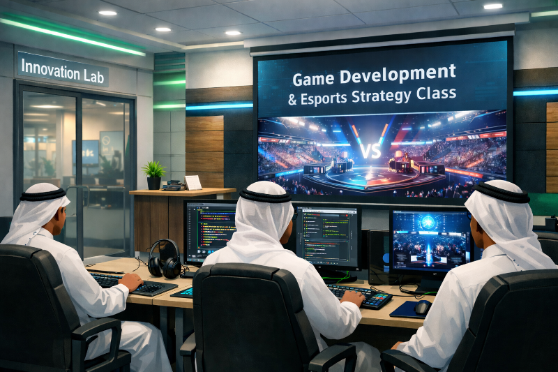 header, Ilustrasi Kelas yang Menerapkan Game Development di Dalamnya