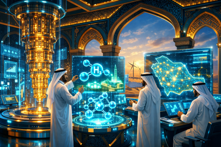 header, Ilustrasi Komputasi Kuantum untuk Transformasi Sektor Energi Arab Saudi