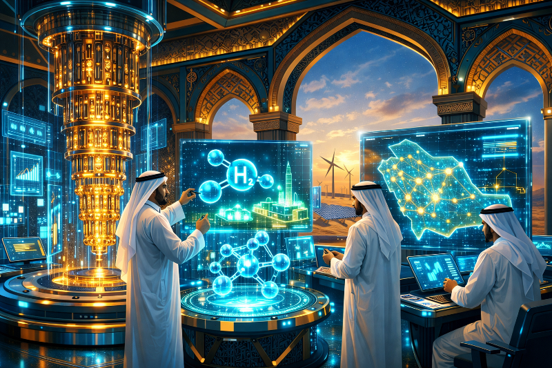 header, Ilustrasi Komputasi Kuantum untuk Transformasi Sektor Energi Arab Saudi