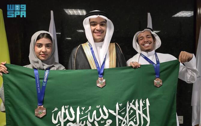 header, Prestasi Pelajar Saudi dalam Olimpiade Kimia di Moskow (Sumber Arab News)