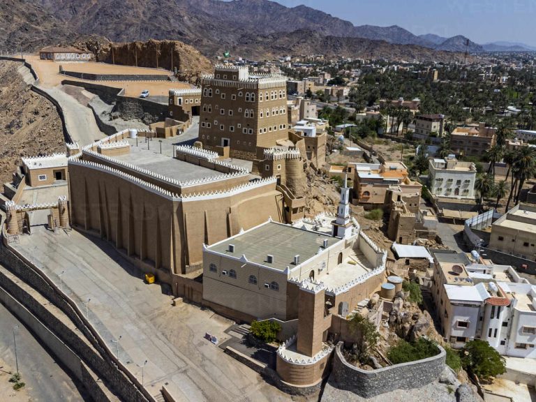 Aerial of the Al-An Palace, Najran, Kingdom of Saudi Arabia