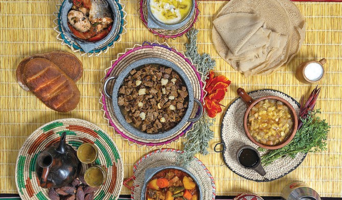 header, Hidangan Daging beserta Pelengkapnya (Sumber Arab News)