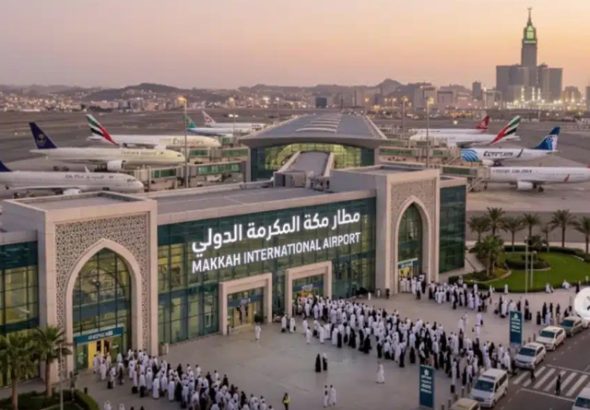 header, Ilustrasi Bandara Internasional di Mekkah (Sumber gulfconstructiononline.com)