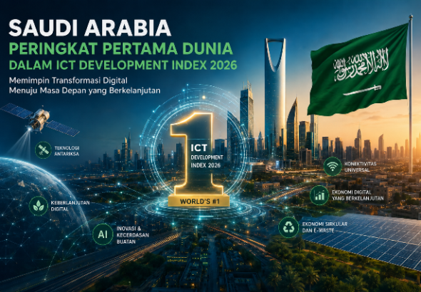 header, Arab Saudi Peringkat Pertama Dunia dalam ICT