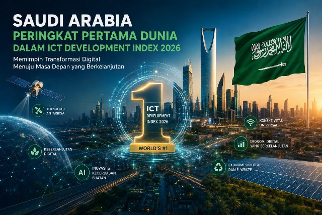 header, Arab Saudi Peringkat Pertama Dunia dalam ICT