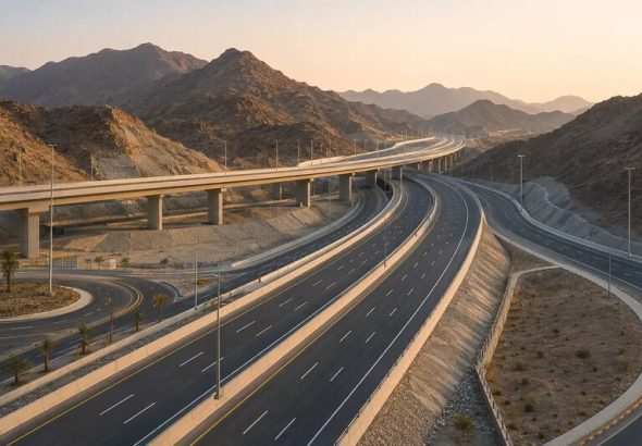 header, Beberapa Ruas Jalan Baru yang Dibangun untuk Percepatan Infrastruktur di Arab Saudi (Sumber Linkedln)