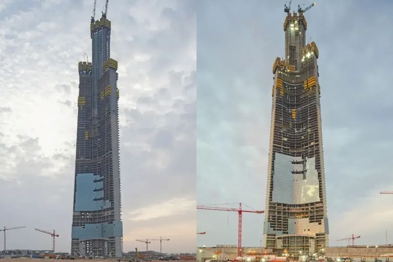 header, Progres Pembangunan Jeddah Tower (Sumber Arabian Business)