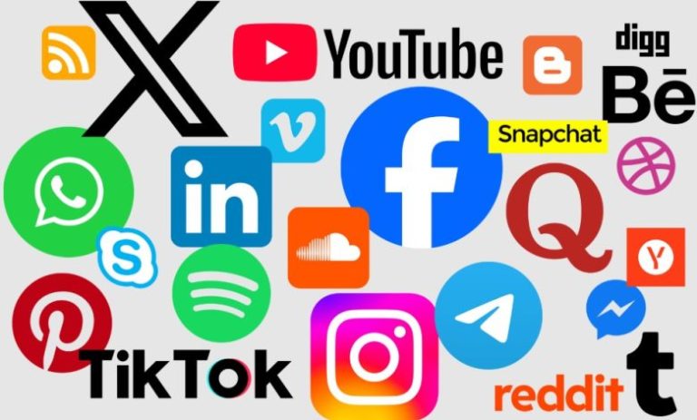 header, Ilustrasi Berbagai Media Sosial (Sumber Social Media Collection by Ibrahim.ID CC BY 4.0)