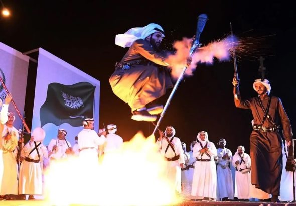 header, Tradisi Tarian Taasheer (Sumber saudicultures.com)