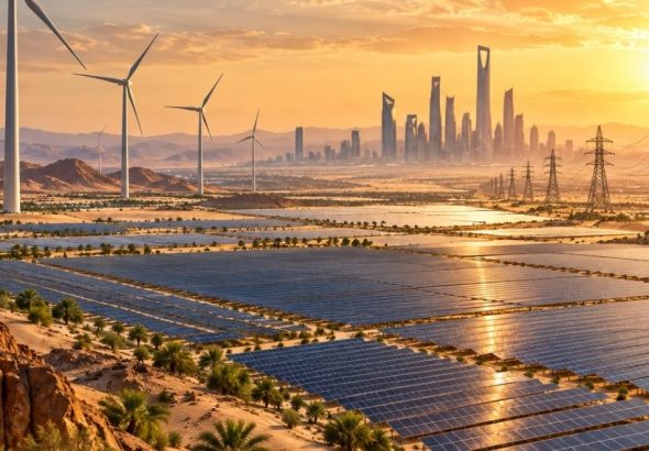 header, Ilustrasi Energi Terbarukan di Arab Saudi (Sumber Green Tech News Middle East)